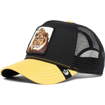 lippikset-kaareva-rekka-musta-snapback-the-king-lion-the-farm-goorin-bros