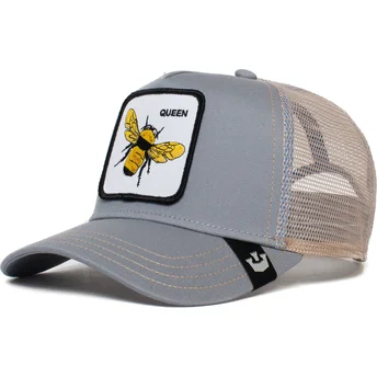 lippikset-kaareva-rekka-harmaa-snapback-the-queen-bee-the-farm-goorin-bros