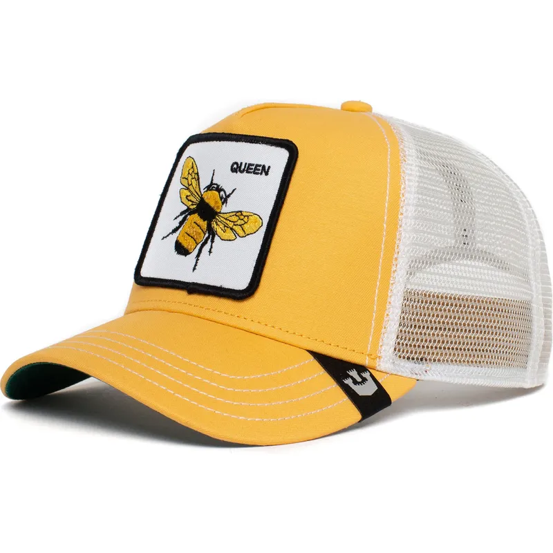 lippikset-kaareva-rekka-keltainen-snapback-the-queen-bee-the-farm-goorin-bros