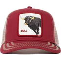 lippikset-kaareva-rekka-punainen-snapback-the-bull-the-farm-goorin-bros