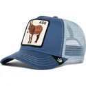 lippikset-kaareva-rekka-sininen-snapback-the-ass-the-farm-goorin-bros
