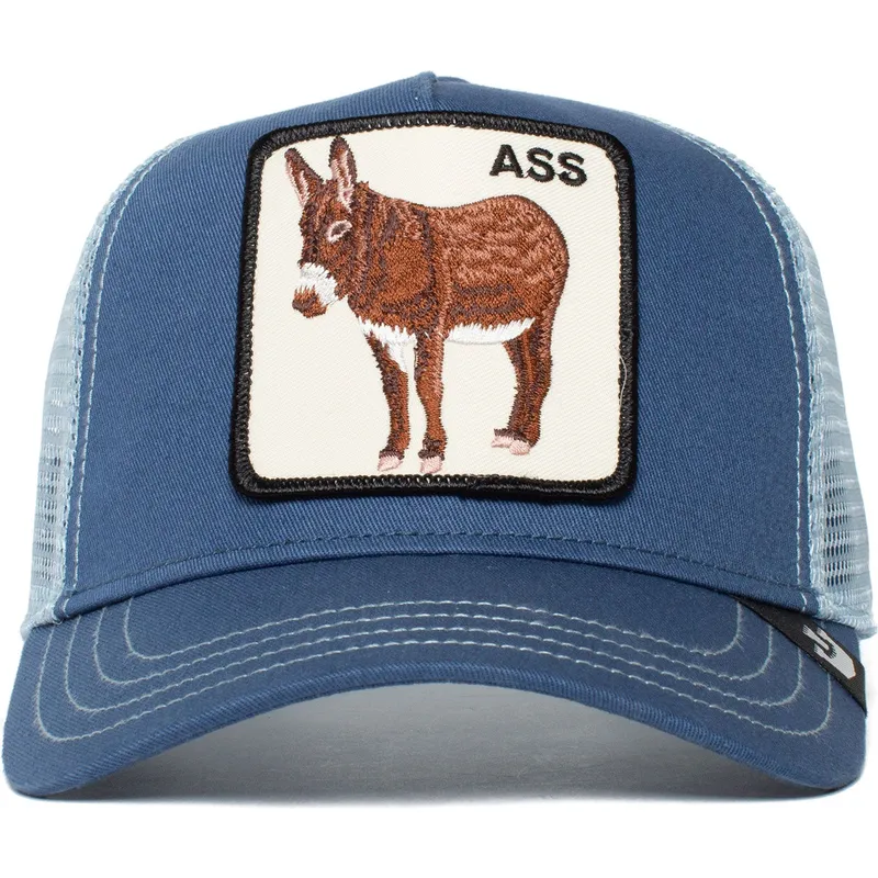 lippikset-kaareva-rekka-sininen-snapback-the-ass-the-farm-goorin-bros