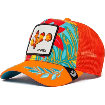 lippikset-kaareva-rekka-oranssi-snapback-clown-public-anemone-the-farm-goorin-bros