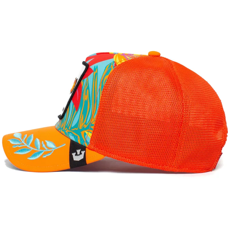 lippikset-kaareva-rekka-oranssi-snapback-clown-public-anemone-the-farm-goorin-bros