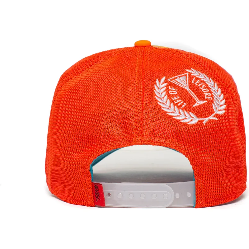 lippikset-kaareva-rekka-oranssi-snapback-clown-public-anemone-the-farm-goorin-bros