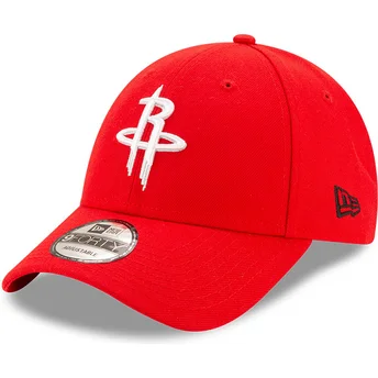 Cap kaareva red adjustable strap 9FORTY The League Houston Rockets NBA New Era