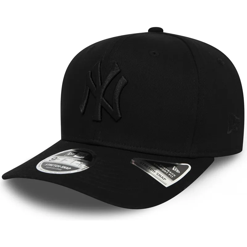 lippikset-kaareva-musta-snapback-9fifty-tonal-stretch-snap-new-york-yankees-mlb-new-era