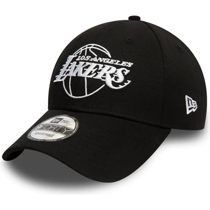 lippikset-kaareva-musta-saadettava-nauha-9forty-essential-outline-los-angeles-lakers-nba-new-era
