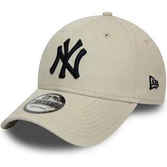 Lippikset kaareva beige säädettävä nauha 9FORTY League Essential New York Yankees MLB New Era