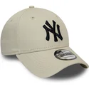 lippikset-kaareva-beige-saadettava-nauha-9forty-league-essential-new-york-yankees-mlb-new-era
