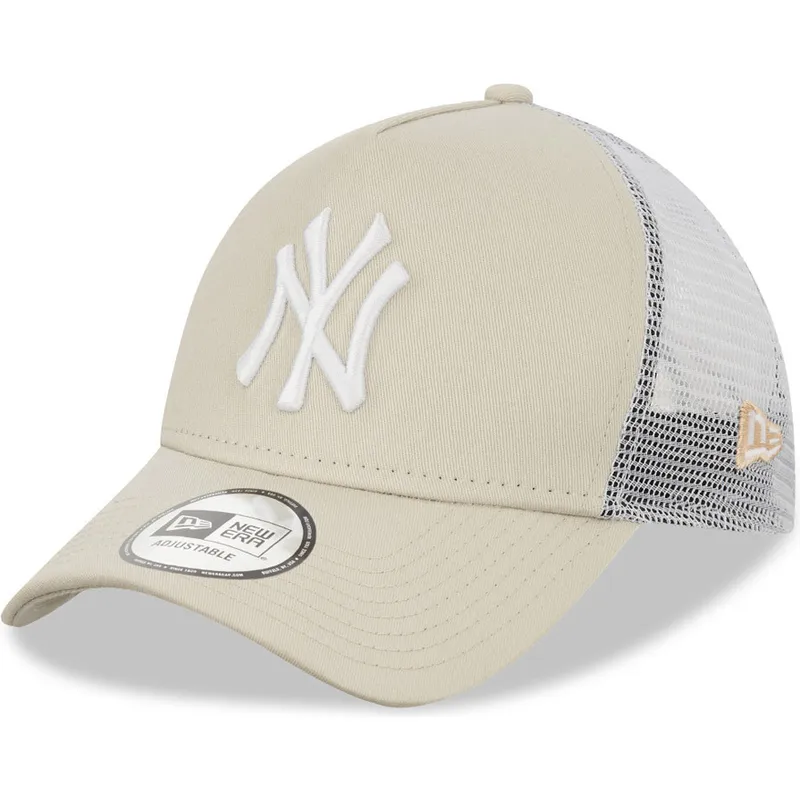 cap-kaareva-beige-snapback-9forty-a-frame-new-york-yankees-mlb-new-era cap-kaareva-beige-snapback-9forty-a-frame-new-york-yankees-mlb-new-era