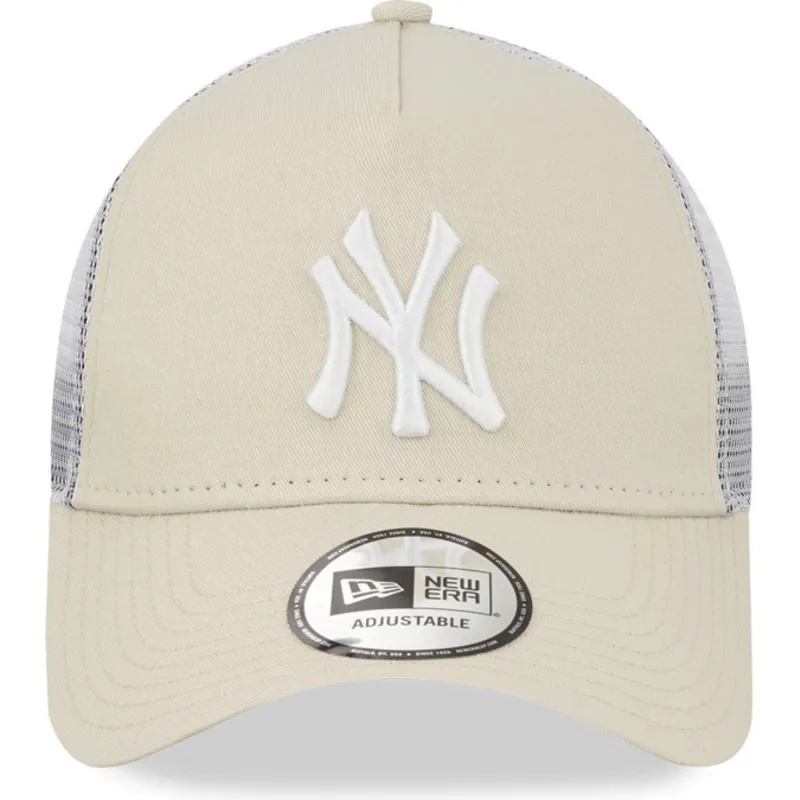 cap-kaareva-beige-snapback-9forty-a-frame-new-york-yankees-mlb-new-era cap-kaareva-beige-snapback-9forty-a-frame-new-york-yankees-mlb-new-era