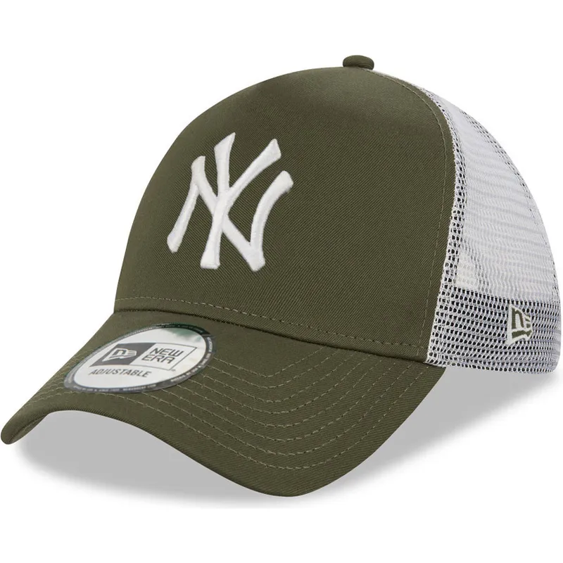 lippikset-kaareva-rekka-vihrea-snapback-9forty-a-frame-new-york-yankees-mlb-new-era
