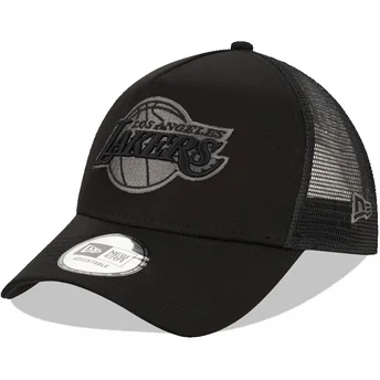 Cap kaareva black snapback 9FORTY A Frame Tonal Los Angeles Lakers NBA New Era