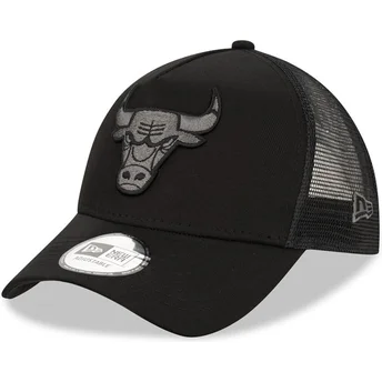 Lippikset kaareva rekka musta snapback 9FORTY A Frame Tonal Chicago Bulls NBA New Era