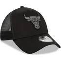 lippikset-kaareva-rekka-musta-snapback-9forty-a-frame-tonal-chicago-bulls-nba-new-era