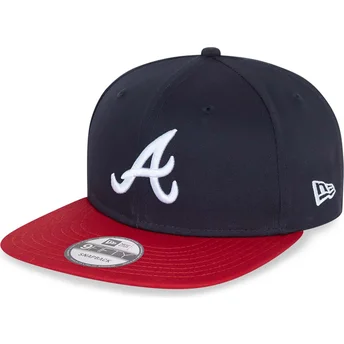 Cap litteä navy blue snapback 9FIFTY Essential Atlanta Braves MLB New Era