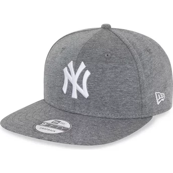 New Era Flat Brim 9FIFTY Jersey Medium New York Yankees MLB Dark Grey Snapback Cap