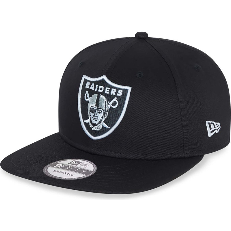 new-era-flat-brim-9fifty-essential-las-vegas-raiders-nfl-black-snapback-cap