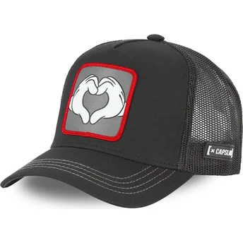Capslab Mickey Mouse Hands HAN1 Disney Black Trucker Hat