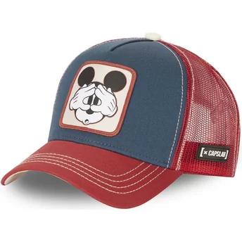 Capslab Mickey Mouse CAS MIC6 Disney Navy Blue and Red Trucker Hat