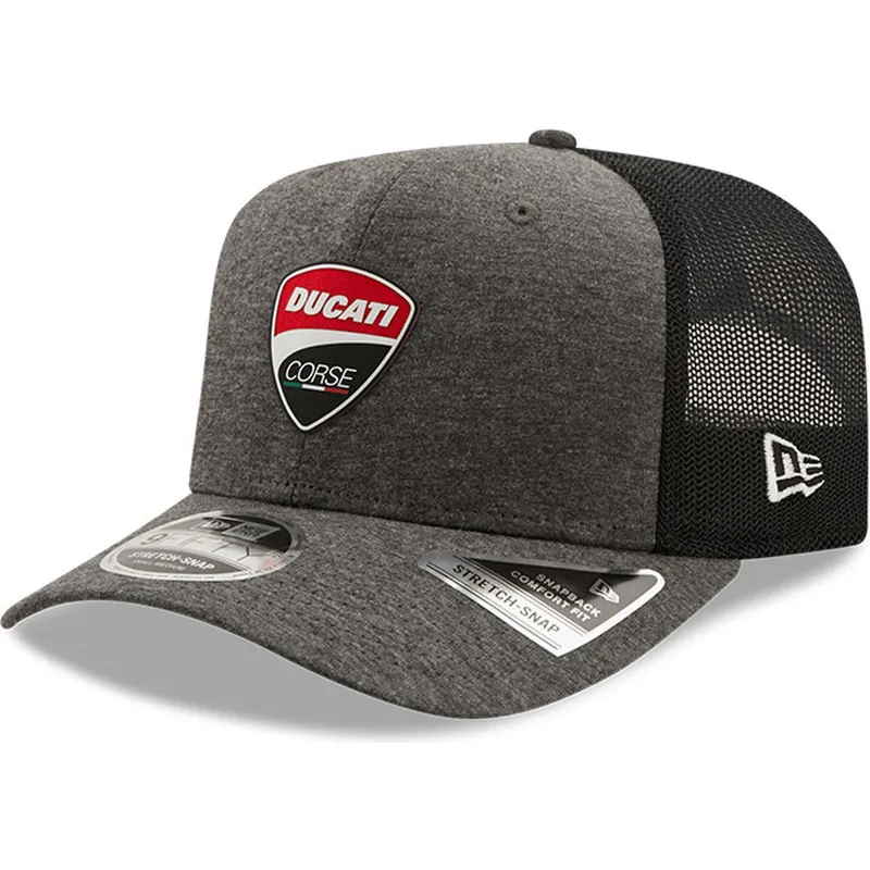 lippikset-kaareva-rekka-harmaa-snapback-9fifty-stretch-snap-jersey-ducati-motor-motogp-new-era