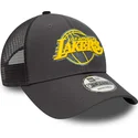 lippikset-kaareva-rekka-harmaa-saadettava-nauha-9forty-home-field-los-angeles-lakers-nba-new-era