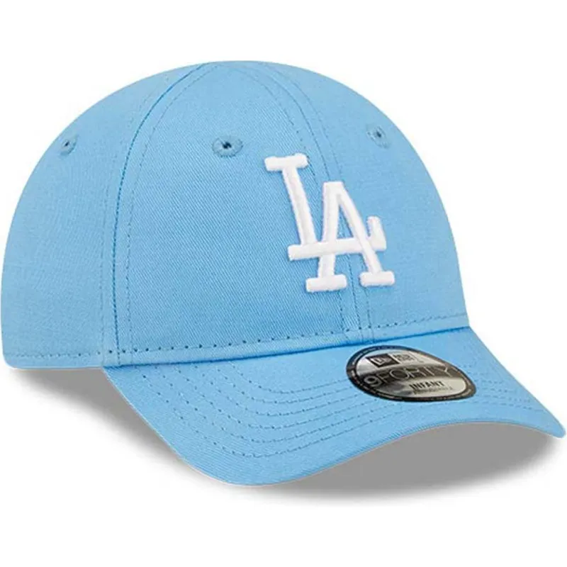 cap-kaareva-blue-adjustable-strap-lapsille-claro-pequeno-9forty-league-essential-los-angeles-dodgers-mlb-new-era