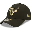 cap-kaareva-black-adjustable-strap-dorado-9forty-metallic-chicago-bulls-nba-new-era