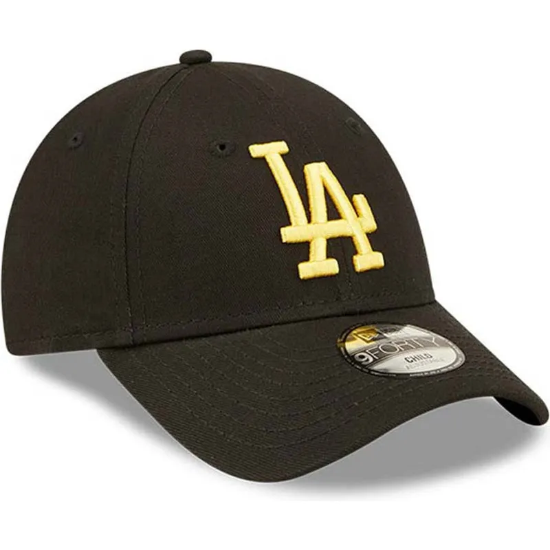 lippikset-kaareva-musta-saadettava-nauha-lapsille-dorado-9forty-league-essential-los-angeles-dodgers-mlb-new-era
