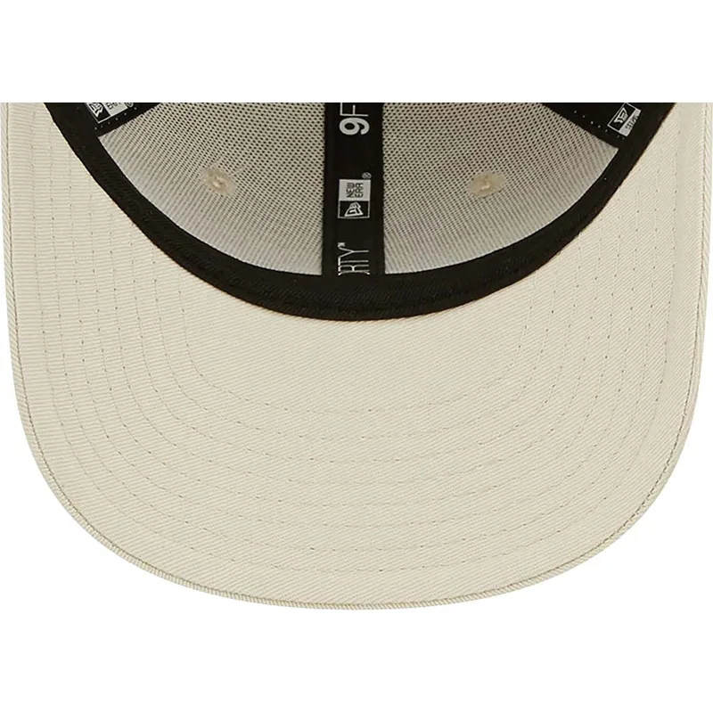 lippikset-kaareva-beige-saadettava-nauha-lapsille-9forty-league-essential-los-angeles-dodgers-mlb-new-era