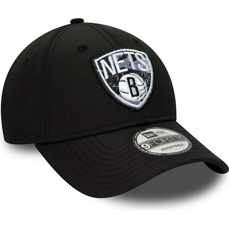 lippikset-kaareva-musta-saadettava-nauha-9forty-print-infill-brooklyn-nets-nba-new-era