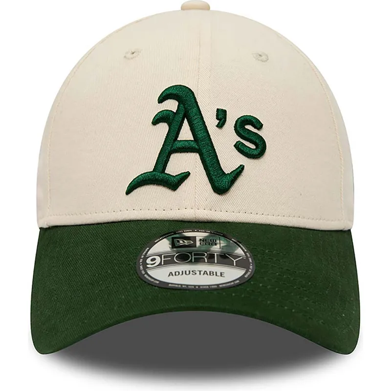 lippikset-kaareva-beige-saadettava-nauha-9forty-oakland-athletics-mlb-new-era