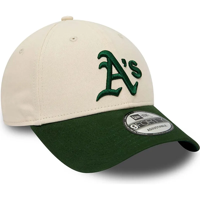 lippikset-kaareva-beige-saadettava-nauha-9forty-oakland-athletics-mlb-new-era
