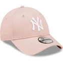 lippikset-kaareva-vaaleanpunainen-saadettava-nauha-9forty-league-essential-new-york-yankees-mlb-new-era