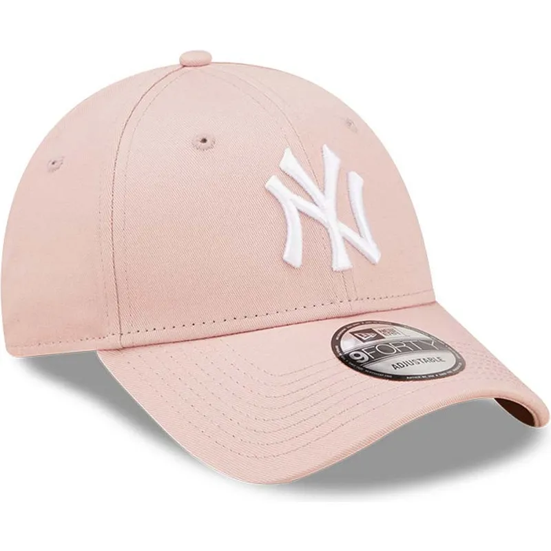 lippikset-kaareva-vaaleanpunainen-saadettava-nauha-9forty-league-essential-new-york-yankees-mlb-new-era lippikset-kaareva-vaaleanpunainen-saadettava-nauha-9forty-league-essential-new-york-yankees-mlb-new-era