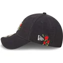 lippikset-kaareva-laivastonsininen-saadettava-nauha-9forty-flower-new-york-yankees-mlb-new-era