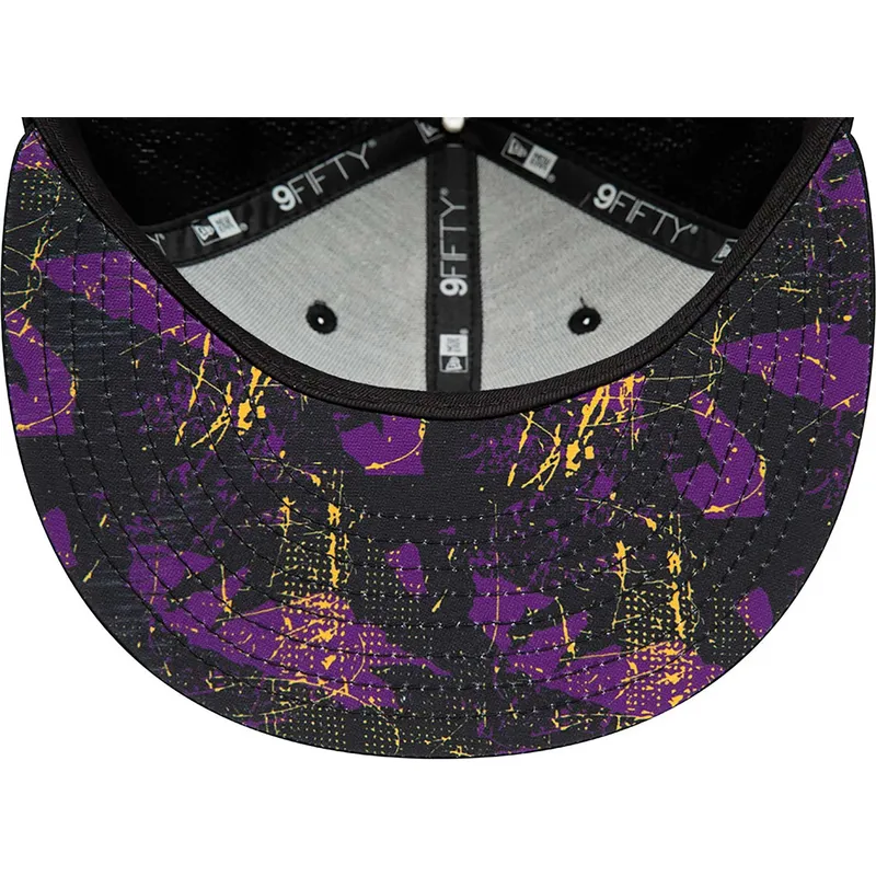 lippikset-littea-musta-snapback-9fifty-print-infill-los-angeles-lakers-nba-new-era