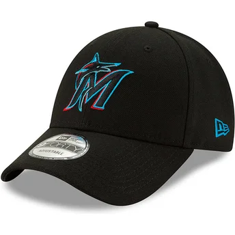 Lippikset kaareva musta säädettävä nauha 9FORTY The League Miami Marlins MLB New Era