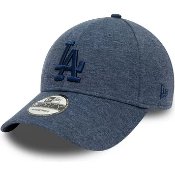 New Era Curved Brim Navy Blue Logo 9FORTY Tonal Jersey Los Angeles Dodgers MLB Navy Blue Adjustable Cap