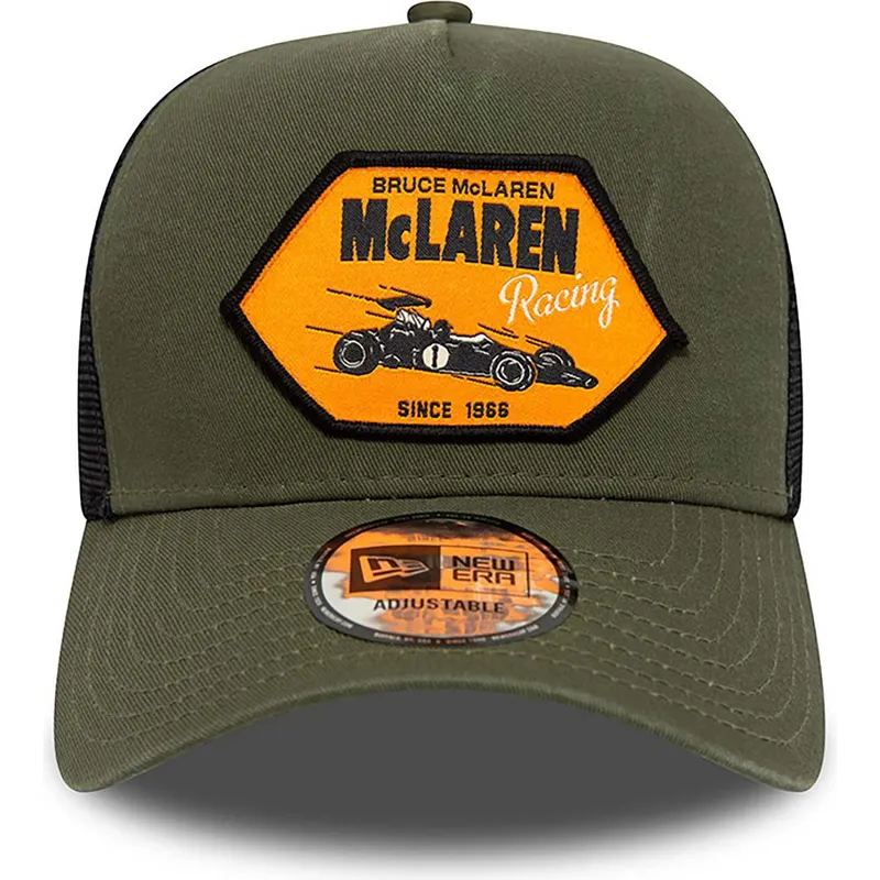 lippikset-kaareva-rekka-vihrea-snapback-bruce-mclaren-a-frame-lifestyle-mclaren-racing-formula-1-new-era