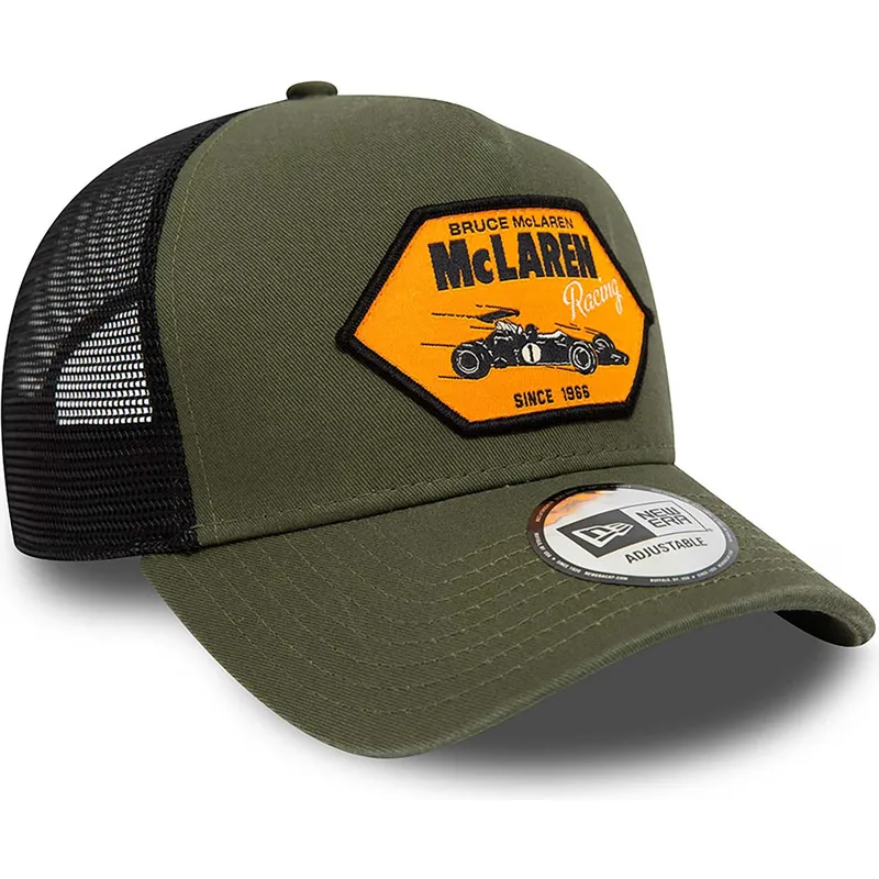 lippikset-kaareva-rekka-vihrea-snapback-bruce-mclaren-a-frame-lifestyle-mclaren-racing-formula-1-new-era