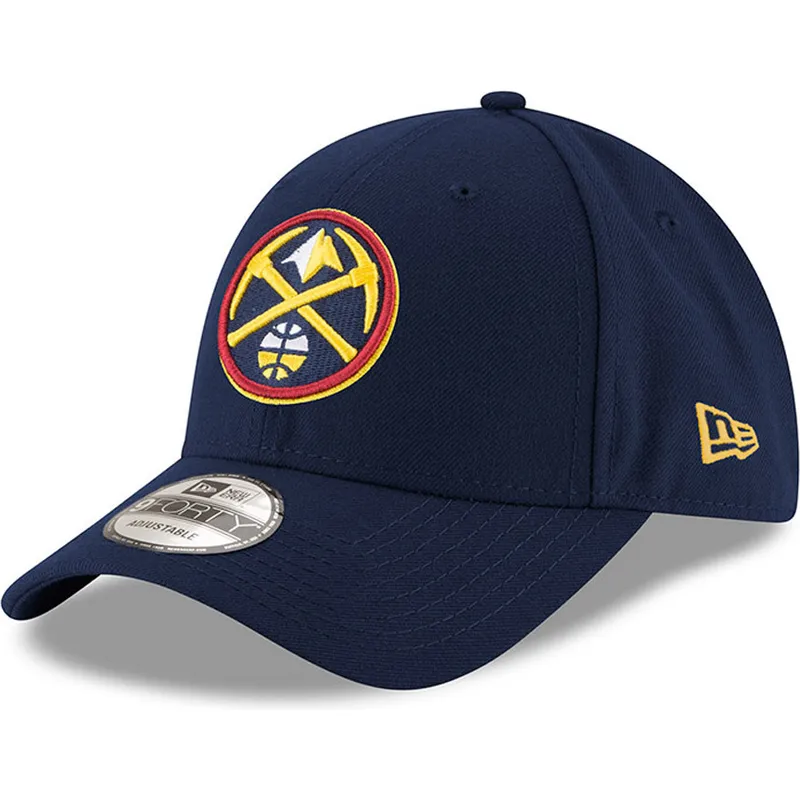 lippikset-kaareva-laivastonsininen-saadettava-nauha-9forty-the-league-denver-nuggets-nba-new-era