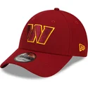 lippikset-kaareva-punainen-saadettava-nauha-9forty-the-league-washington-commanders-nfl-new-era