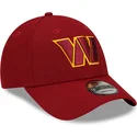 lippikset-kaareva-punainen-saadettava-nauha-9forty-the-league-washington-commanders-nfl-new-era