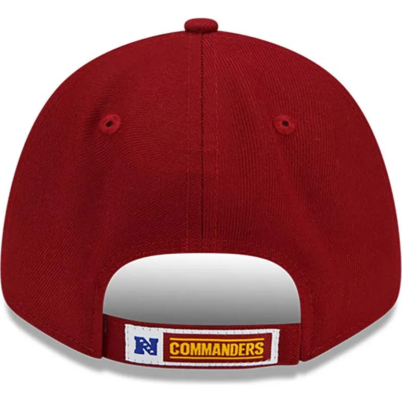 lippikset-kaareva-punainen-saadettava-nauha-9forty-the-league-washington-commanders-nfl-new-era