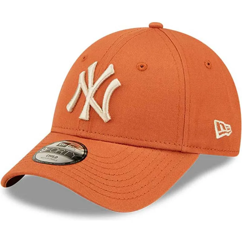 cap-kaareva-orange-adjustable-strap-lapsille-9forty-league-essential-new-york-yankees-mlb-new-era cap-kaareva-orange-adjustable-strap-lapsille-9forty-league-essential-new-york-yankees-mlb-new-era