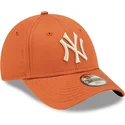 lippikset-kaareva-oranssi-saadettava-nauha-lapsille-9forty-league-essential-new-york-yankees-mlb-new-era