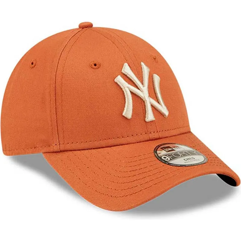 lippikset-kaareva-oranssi-saadettava-nauha-lapsille-9forty-league-essential-new-york-yankees-mlb-new-era