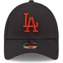 cap-kaareva-navy-blue-adjustable-strap-lapsille-marron-9forty-league-essential-los-angeles-dodgers-mlb-new-era
